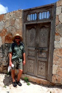 Alan and a cool door